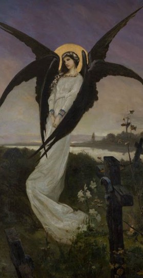 loumargi: “Wilhelm Kotarbiński - Angel in a Cemetery ” | Art, Renaissance  art, Esoteric art